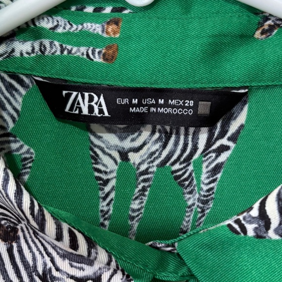 Zara Zebra Print Blouse (3 for $75) - Picture 2 of 2